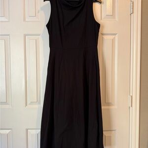 Pact Black Fit and Flare Cowl Neck